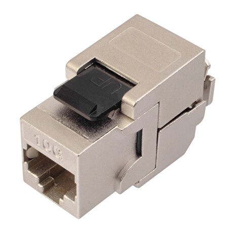 Samořezný keystone Solarix CAT6A STP RJ45 SXKJ-10G-STP-BK-SA Component Level a 4PPoE certifikace