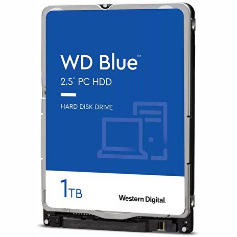 WD BLUE 1TB / WD10SPZX / SATA 6Gb/s / Interní 2,5" / 5400rpm / 128MB