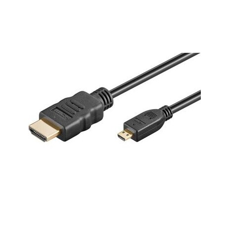 PremiumCord Kabel HDMI A - HDMI micro D, 1m