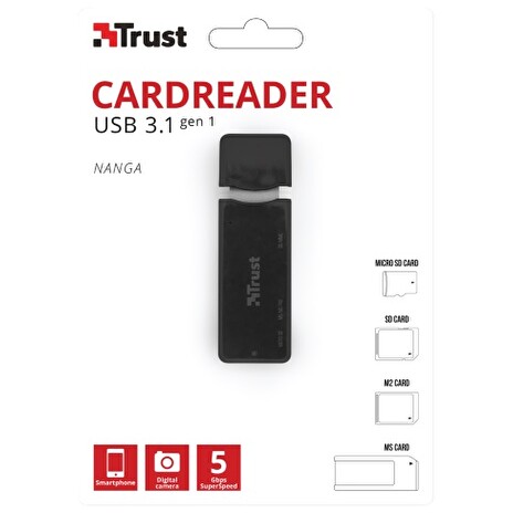 čtečka TRUST Nanga USB 3.1 Carreader