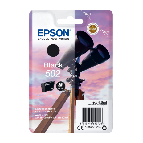 EPSON singlepack,Black 502,Ink,standard