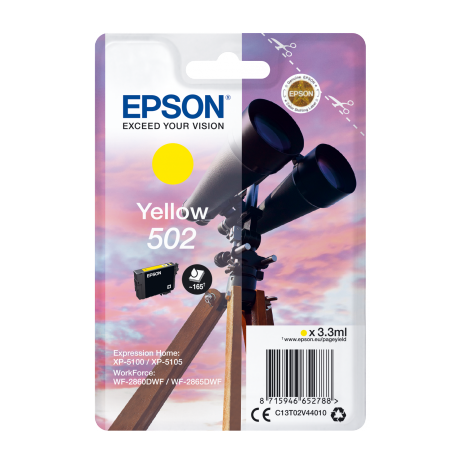 EPSON singlepack,Yellow 502,Ink,standard
