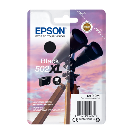 EPSON singlepack,Black 502XL,Ink,XL