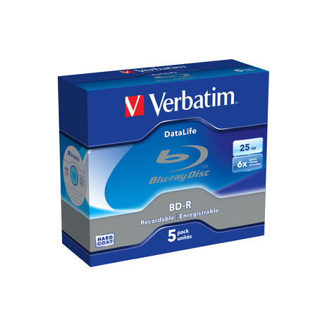 VERBATIM BD-R SL (6x, 25GB),NON-ID, 5ks/pack