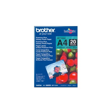 Brother fotopapír BP71GA4, 20 listů, A4, Premium Glossy, 260g