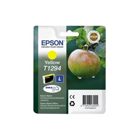 EPSON ink bar Stylus SX425W/SX525WD/BX305F/BX320FW/BX625FWD T129 - yellow