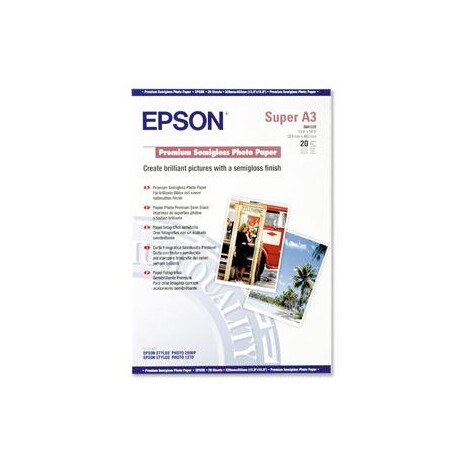 Papír Epson Premium Semigloss Photo | 251g | A3+ | 20listů