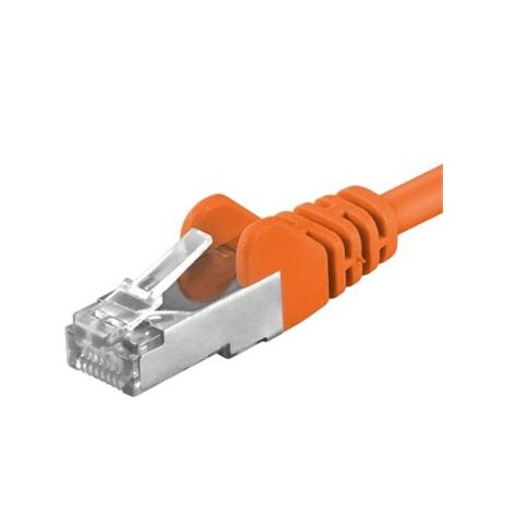 Premiumcord Patch kabel CAT6a S-FTP, RJ45-RJ45, AWG 26/7 0,25m oranžová