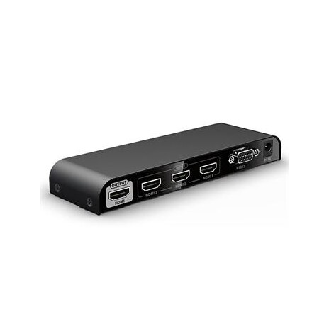 PremiumCord HDMI switch 3:1, 4K@60Hz, dálkové ovl.