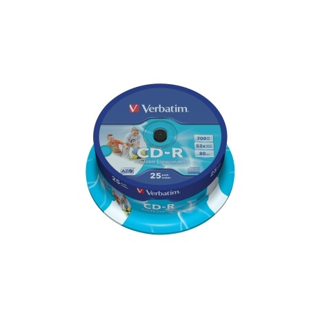 Verbatim CD-R | cakebox 25 | 700MB | 52x | Retail printable | DataLife+ AZO ]