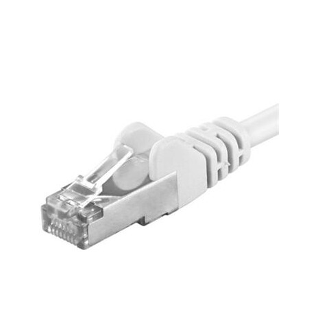 Premiumcord Patch kabel CAT6a S-FTP, RJ45-RJ45, AWG 26/7 1,5m, bílá