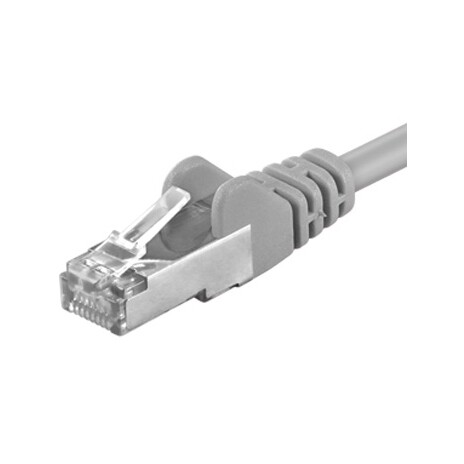 Premiumcord Patch kabel CAT6a S-FTP, RJ45-RJ45, AWG 26/7 1,5m, šedá