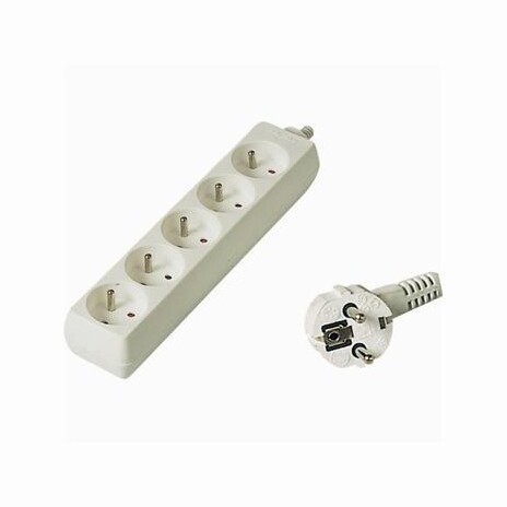 Prodlužovací přívod 230V, 10m, 5 zásuvek
