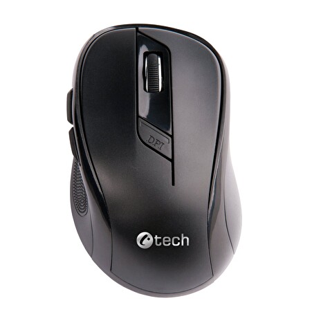 C-TECH myš WLM-02, černá, bezdrátová, 1600DPI, 6 tlačítek, USB nano receiver