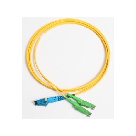 Patchcord FO duplex E2000/APC-LC 9/125um SM 2m