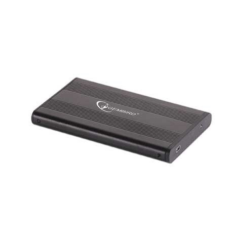 GEMBIRD Hlínený externí kryt pro 2,5" SATA, černá