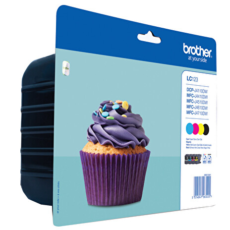 BROTHER INK LC-123VALBP(inkoust multipack - černá+tři barvy) POUZE (4110,4410,4510) !