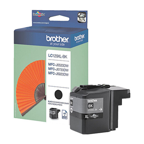 BROTHER INK LC-129XLBK (inkoust black 2400 str., ISO / IEC 24711) POUZE (6520,6920)