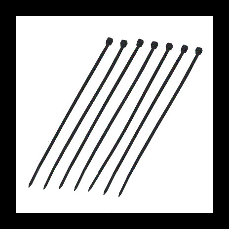 DATACOM Stahovací páska (3.6x300) černá 100ks
