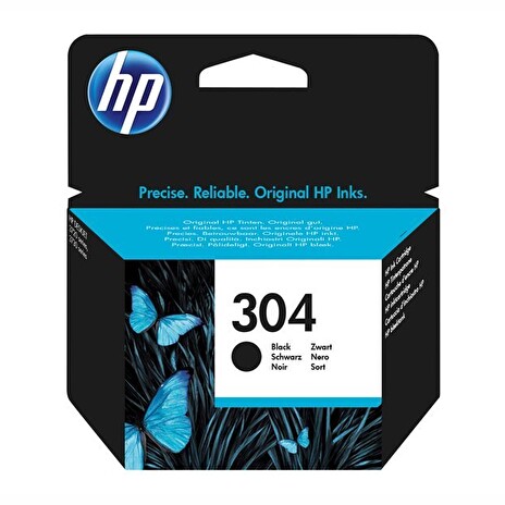 Inkoust HP 304 černá inkoustová kazeta, ink cartridge (black), N9K06AE#BA3