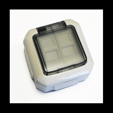 ABB Datová zásuvka OUTDOOR IP54 STP CAT5E 2xRJ45