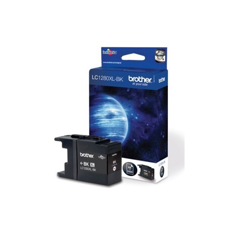BROTHER INK LC-1280XLBK, černý inkoust pro MFC-J6910DW, (2400 str.)