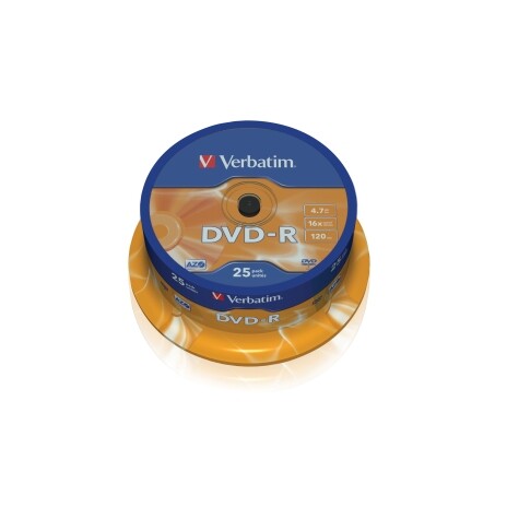 VERBATIM DVD-R(25-Pack)Spindl/MattSlvr/16x/4.7GB
