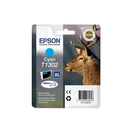 Inkoust Epson T1302 cyan | Stylus SX525WD/BX305F/BX320FW/BX625FWD