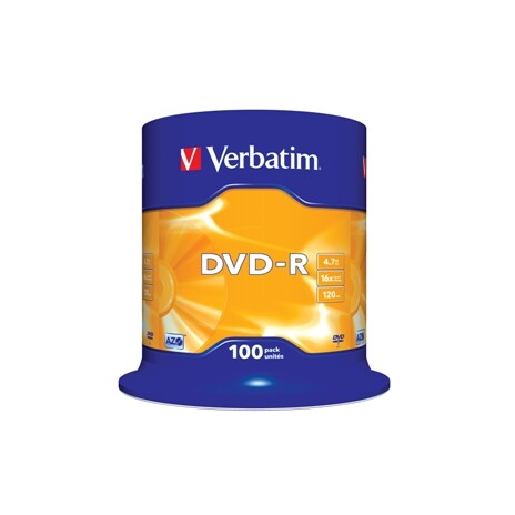 Verbatim DVD-R [ cakebox 100 | 4.7GB | 16x | matte silver ]