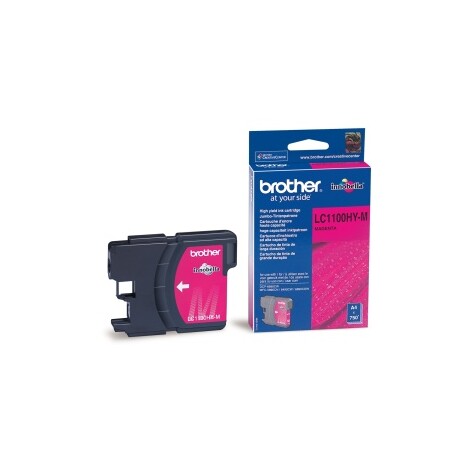 Inkoustová náplň Brother magenta LC1100HYM 750str.