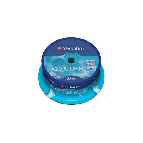 VERBATIM CD-R AZO 700MB, 52x, spindle 25 ks