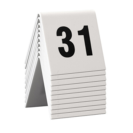 Rozlišovací tabulka Securit TABLE SIGNS čísla 31-40, 10ks