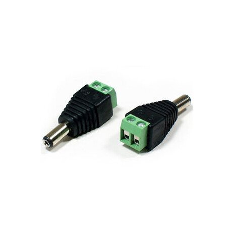 DCSV21 DC napájecí konektor 2.1mm se svorkovnicí - male
