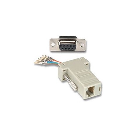PremiumCord Redukce 9F-RJ45 zásuvka