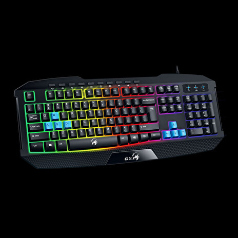 GENIUS GX GAMING Scorpion K215/ Herní drátová klávesnice/ podsvícená/ USB/ černá/ CZ+SK layout