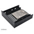 AKASA Montážní kit pro 3,5" HDD do 5,25" pozice, 1x 3,5" nebo 2,5" HDD/SSD, plastový, černý