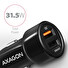 AXAGON PWC-QC5, QUICK a SMART nabíječka do auta, 2x port QC3.0/AFC/FCP + 5V-2.6A, 31.5W