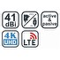 EVOLVEO Xany 2C LTE, 41dBi aktivní pokojová anténa DVB-T/T2, LTE filtr, RED certifikát