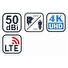 EVOLVEO Xany 4 LTE, 50dBi aktivní pokojová anténa DVB-T/T2, LTE filtr, RED certifikát