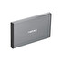 Externí box pro HDD 2,5" USB 3.0 Natec Rhino Go, šedý, hliníkové tělo