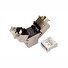 MULTIPACK 24 ks - samořezný keystone Solarix CAT6A STP SXKJ-10G-STP-BK-SA Component Level a 4PPoE