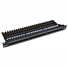Patch panel LEXI-Net UTP cat.5e 24p. (horní zářez - "KRONE") - black