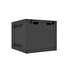 Nástěnný rack 10'' 4U 280x310mm černý flat pack