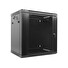 Nástěnný rack 19'' 12U 600X450mm černý flat pack
