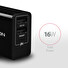 AXAGON ACU-DS16, SMART nabíječka do sítě 16W, 2x USB-A port, 5V/2.2A + 5V/1A