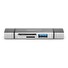 Digitus dvojitá čtečka karet OTG (USB-C + USB 3.0) 1x SD, 1x MicroSD, 1x USB 3.0, šedá