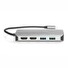 Digitus 8portová dokovací stanice USB-C, 2xUSB3.0, 1xRJ45, 2xHDMI, 1xPD, 1xMicro SD, 1xSD, šedá