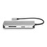 Digitus 8portová dokovací stanice USB-C, 2xUSB3.0, 1xRJ45, 2xHDMI, 1xPD, 1xMicro SD, 1xSD, šedá