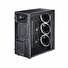SPIRE skříň VISION 7022 RGB + 3x 12CM RGB FANS, Midi Tower, gaming, bez zdroje, Black