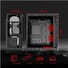 SPIRE skříň VISION 7022 RGB + 3x 12CM RGB FANS, Midi Tower, gaming, bez zdroje, Black
